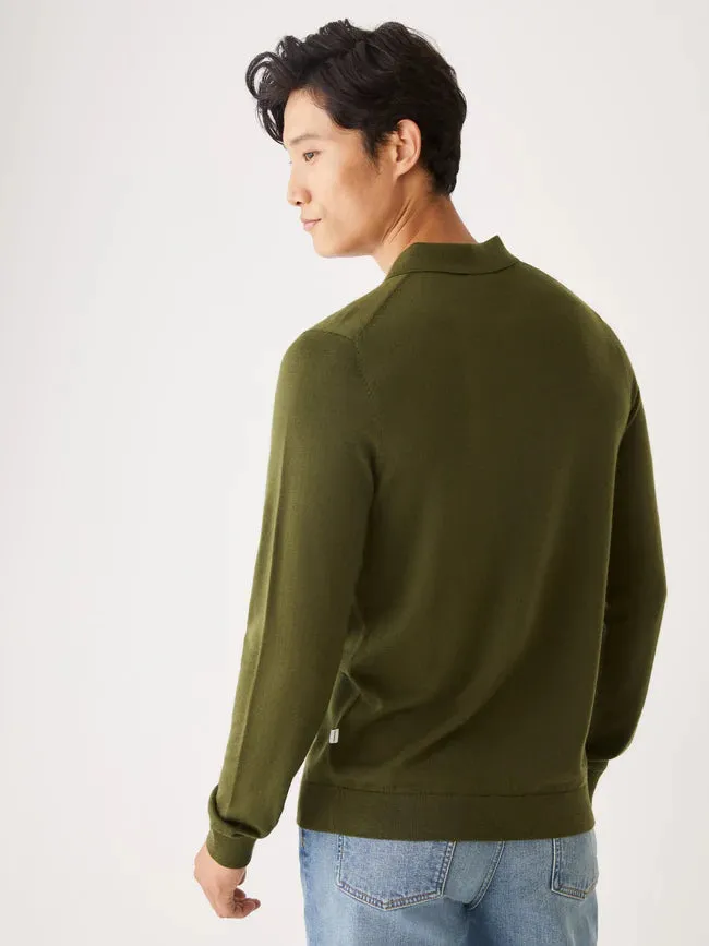Frank and Oak The Merino Wool Polo Sweater