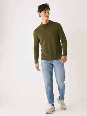 Frank and Oak The Merino Wool Polo Sweater
