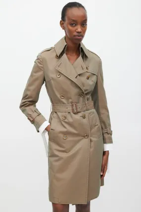 FW 2006 Iridescent Green Trench Coat