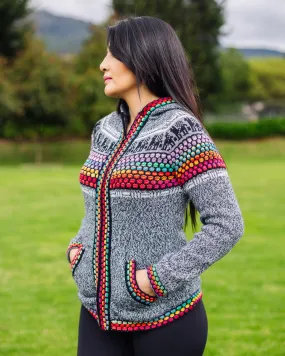 Grey Traditional Alpaca Sweater