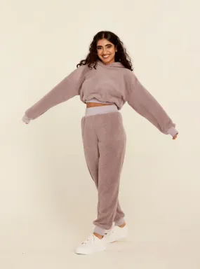 Hannah Lavender Teddy Joggers