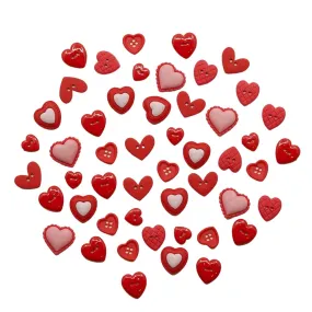 Heart Novelty Button Assortment