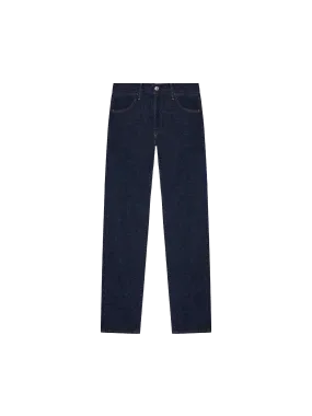 Hemp Denim Straight-Leg Jeans—rinse wash