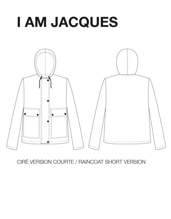 Jacques Ladies Raincoat Sewing Pattern, I AM Patterns