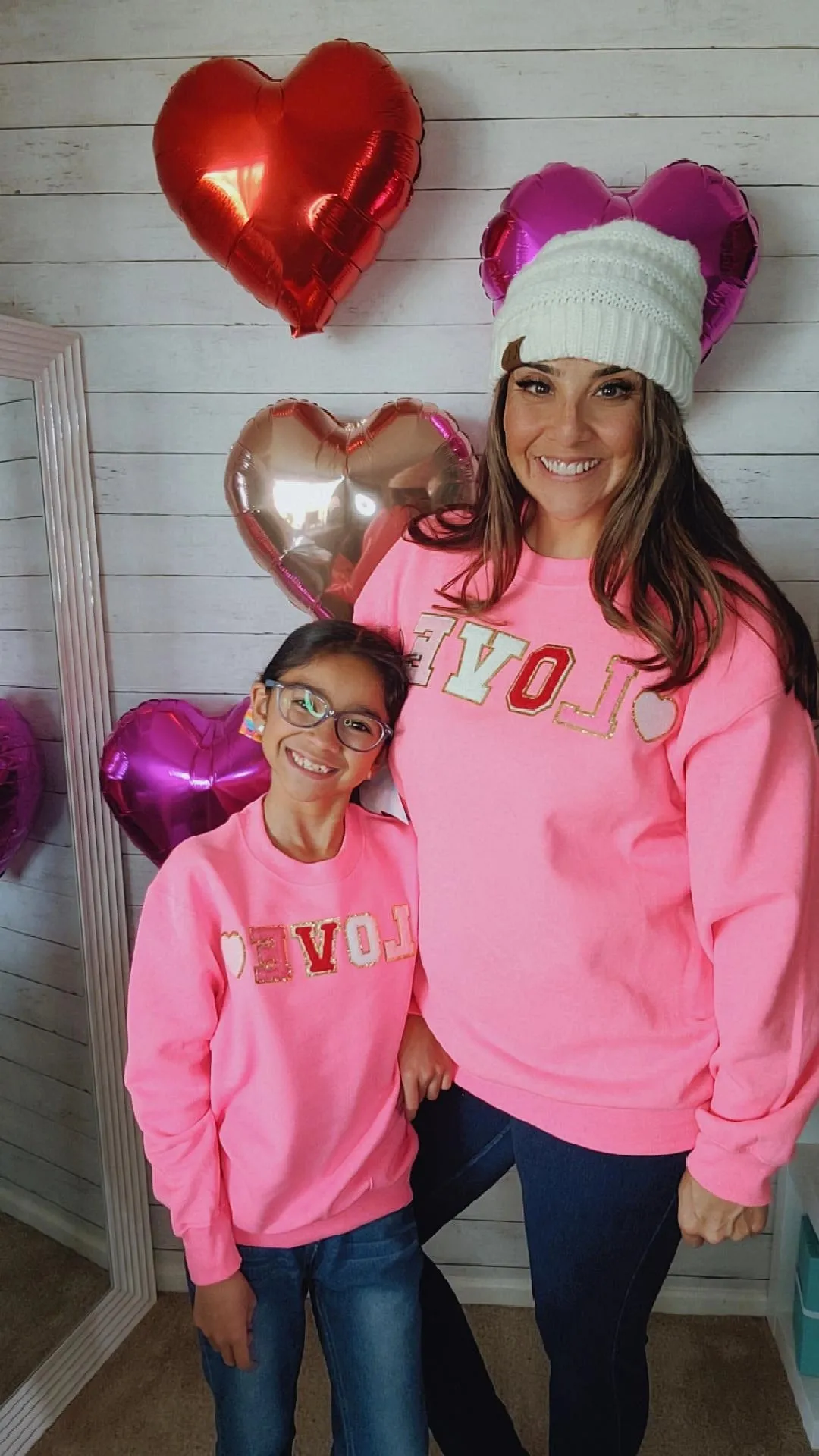 Kids Love Patch Letters Sweater