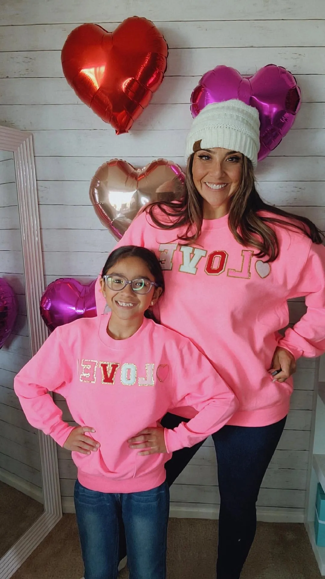 Kids Love Patch Letters Sweater