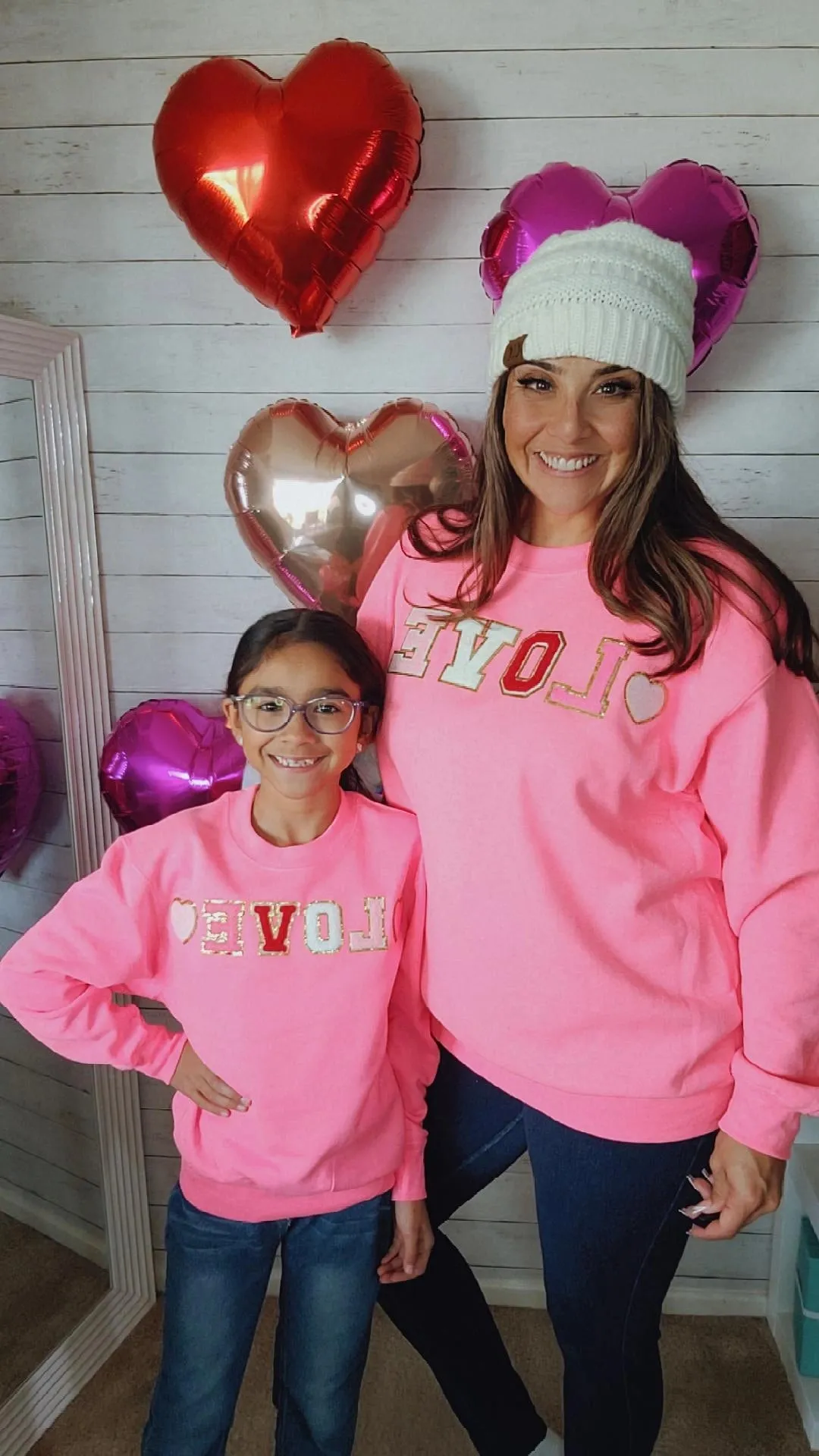 Kids Love Patch Letters Sweater