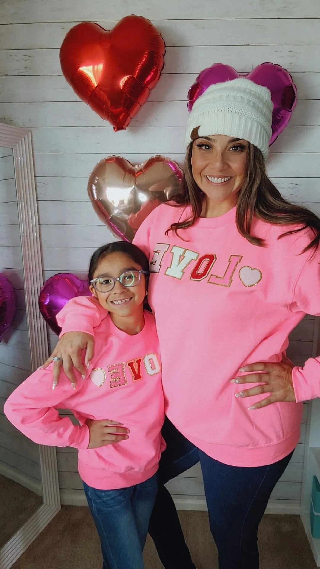Kids Love Patch Letters Sweater