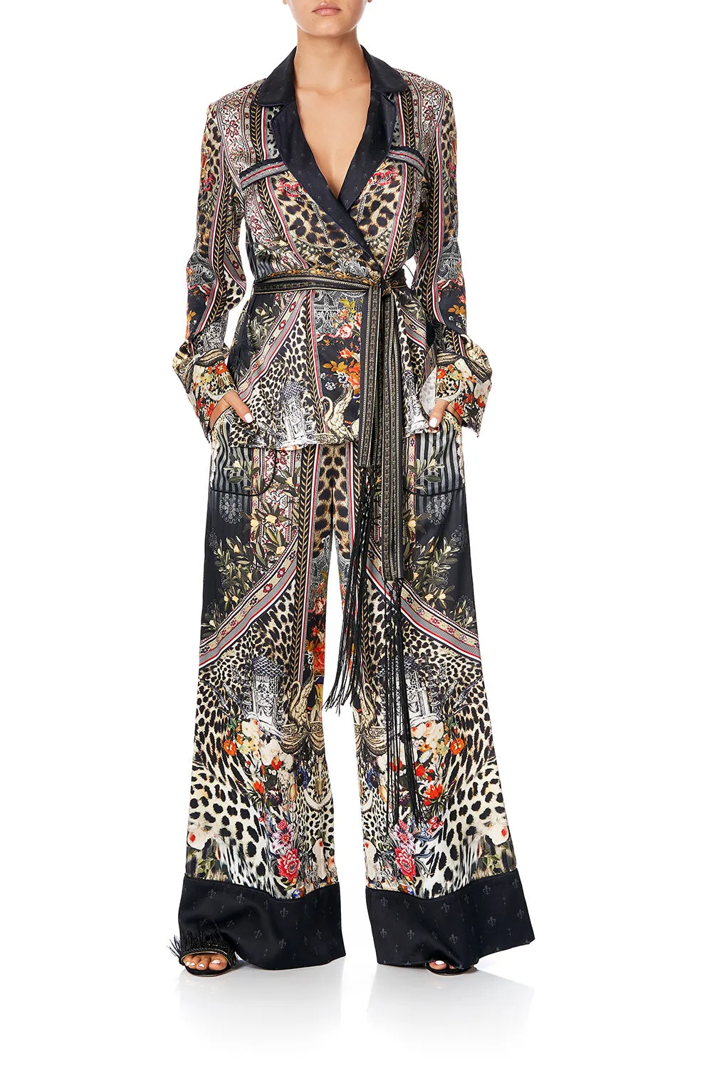 LOUNGE TROUSER WITH CUFFS MARAIS AT MIDNIGHT