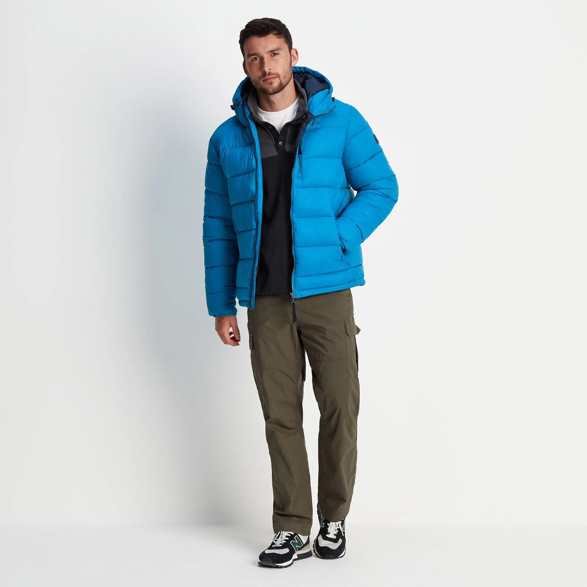 Maloney Mens Padded Jacket - Peacock Blue