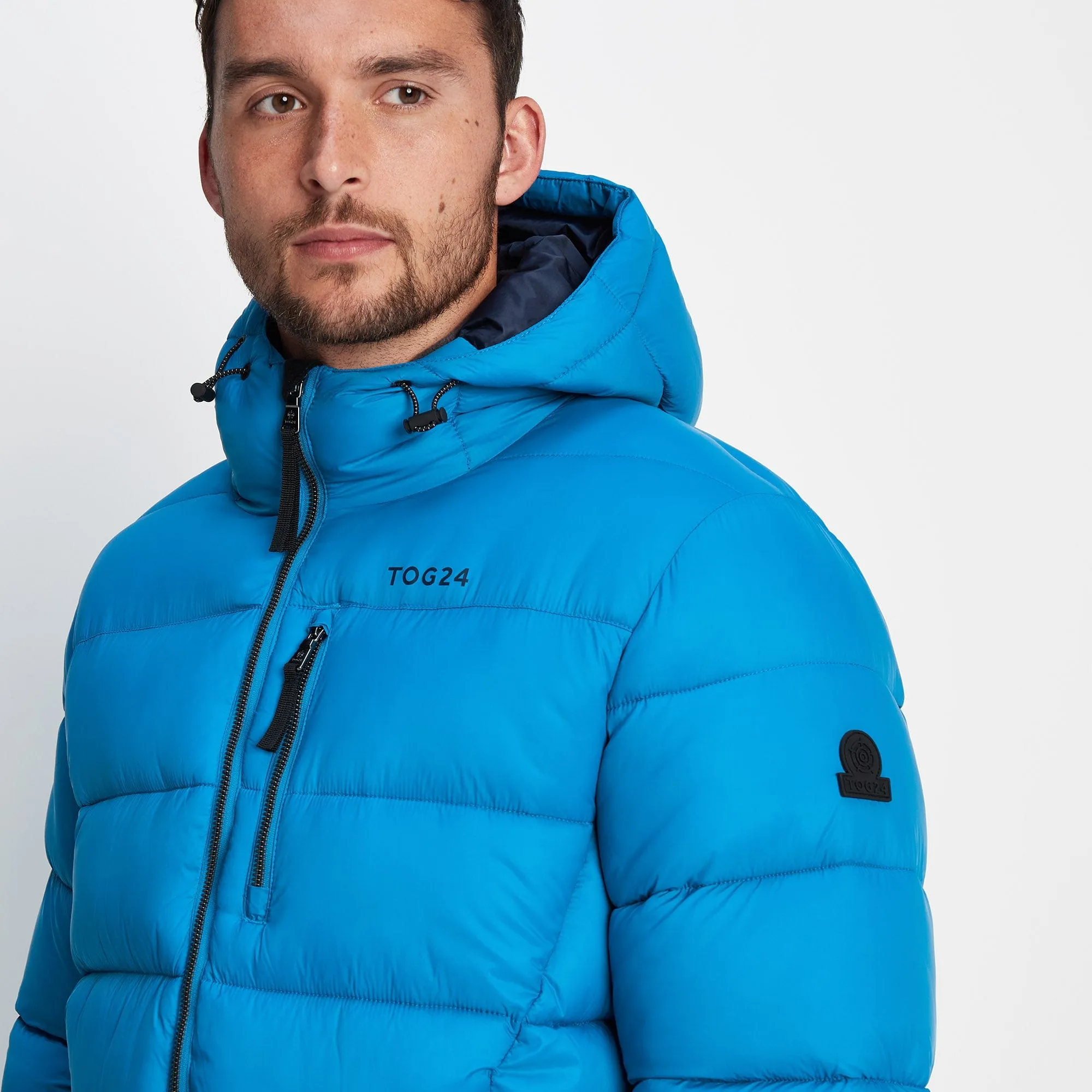 Maloney Mens Padded Jacket - Peacock Blue