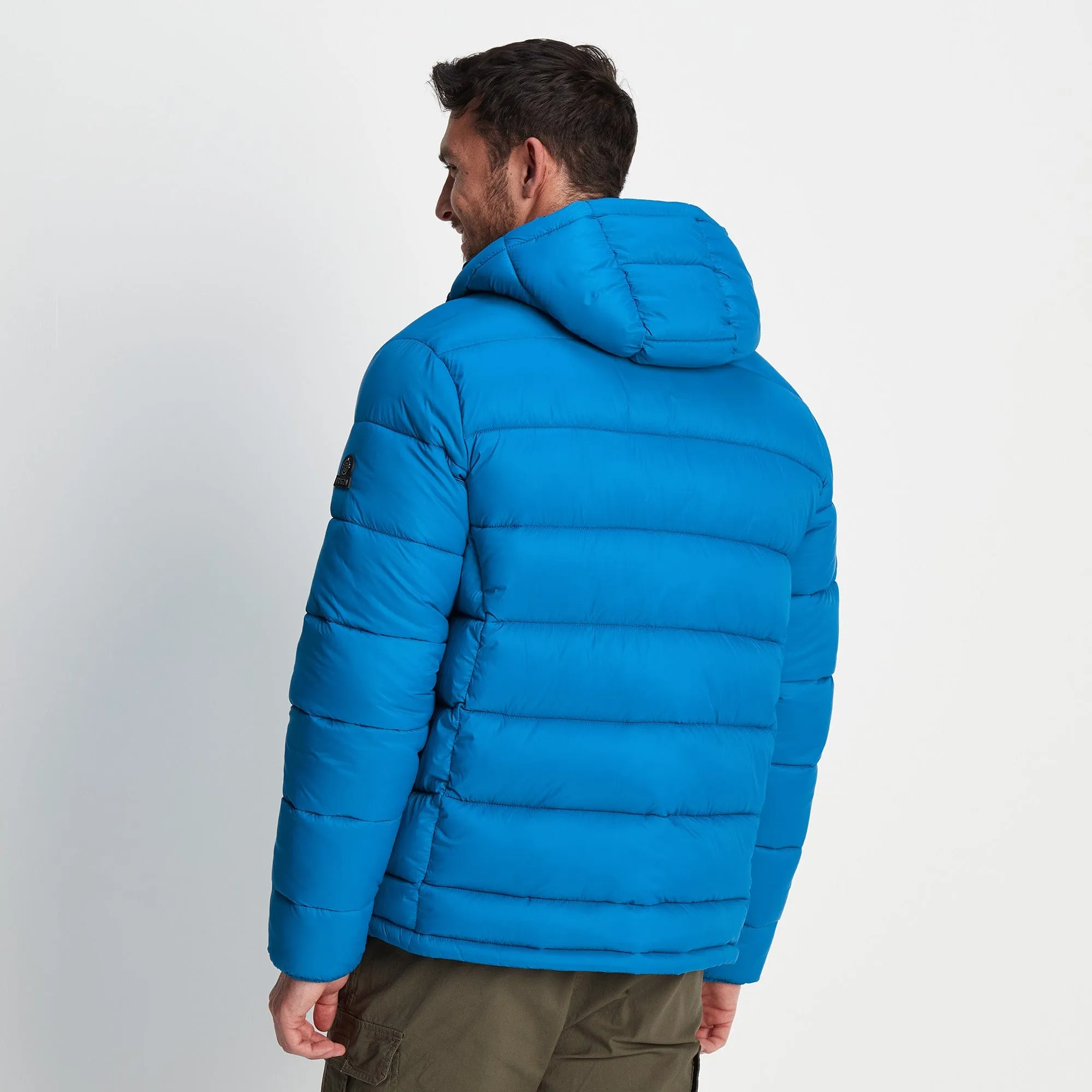 Maloney Mens Padded Jacket - Peacock Blue