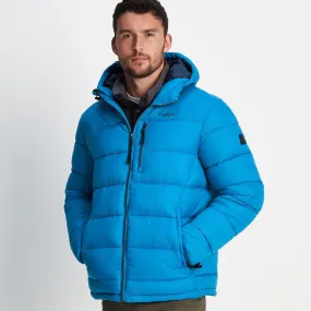 Maloney Mens Padded Jacket - Peacock Blue