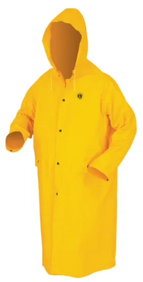 MCR Safety CLASSIC.35mm,PVC/Poly,49 Coat,LF, YELLO