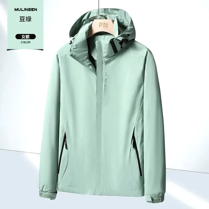 Men'S Lightweight Waterproof Rain Jacket, Hooded Shell Outdoor Raincoat Hiking Windbreaker Jacket Coat