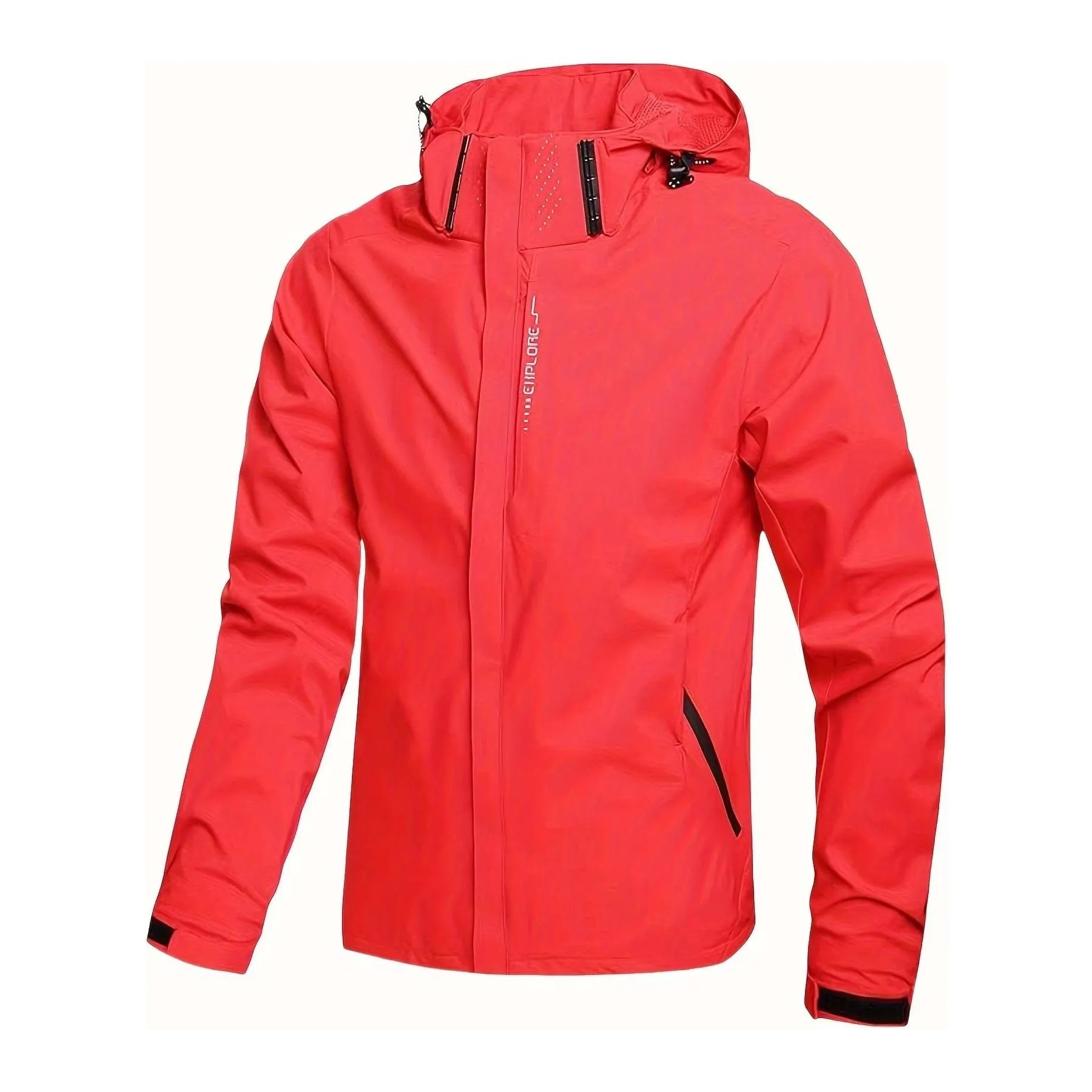Men'S Lightweight Waterproof Rain Jacket, Hooded Shell Outdoor Raincoat Hiking Windbreaker Jacket Coat