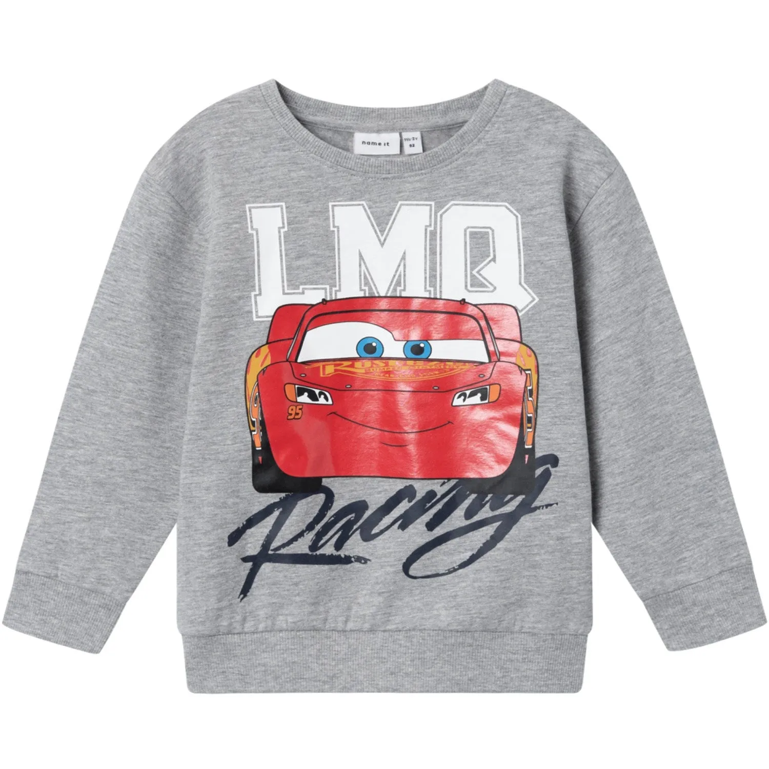 Name It Grey Melange Ans Cars Crewneck