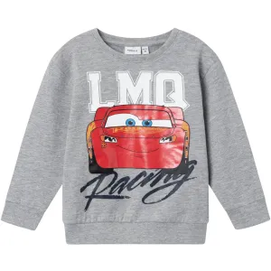 Name It Grey Melange Ans Cars Crewneck