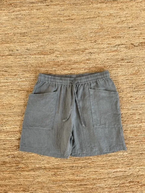 Oak Gall & Iron Hand-Dyed Hemp Easy Shorts