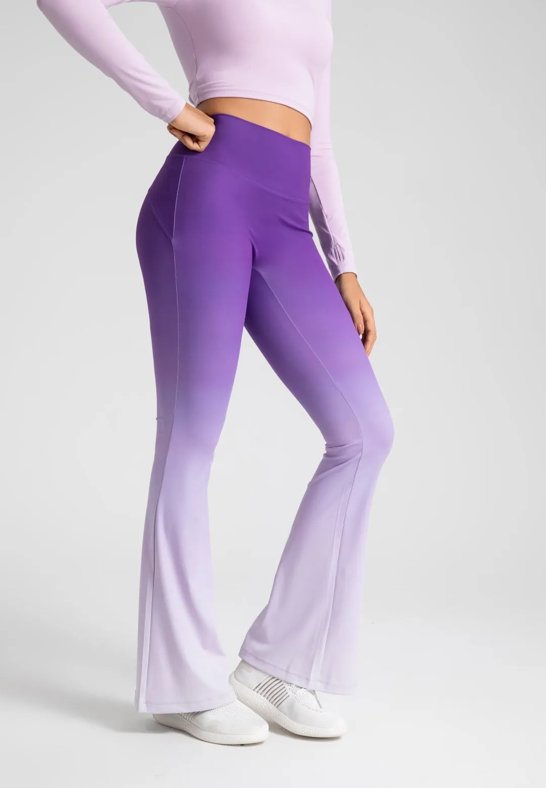 Ombre Print Flared Leggings by Anna-Kaci