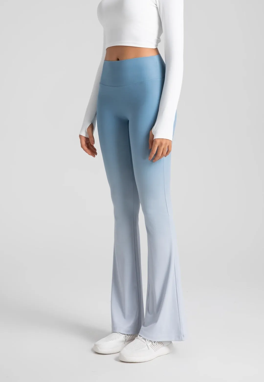 Ombre Print Flared Leggings by Anna-Kaci
