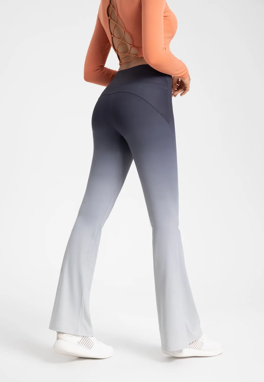 Ombre Print Flared Leggings by Anna-Kaci