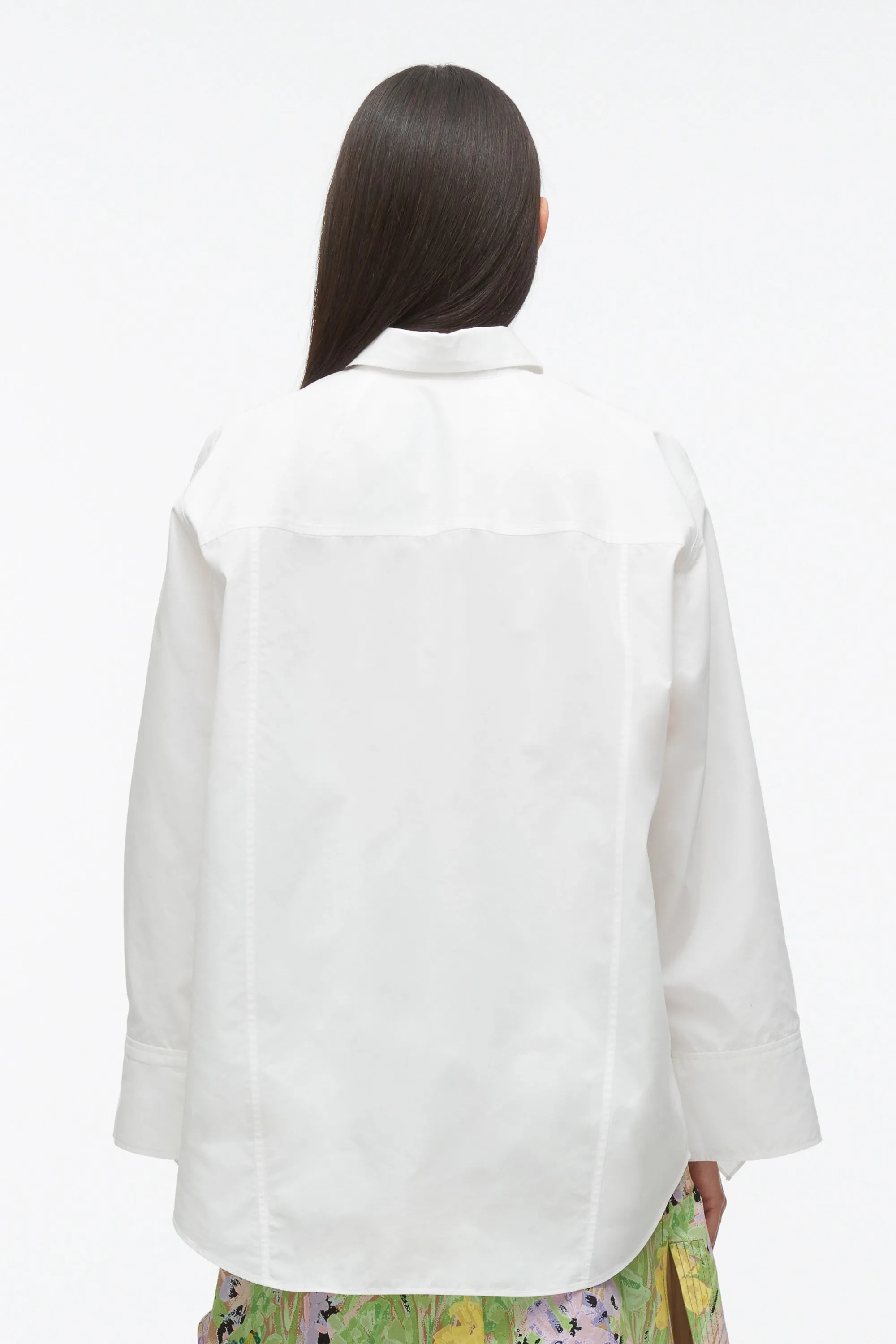 Oversize Shirt with Cascade Cuff