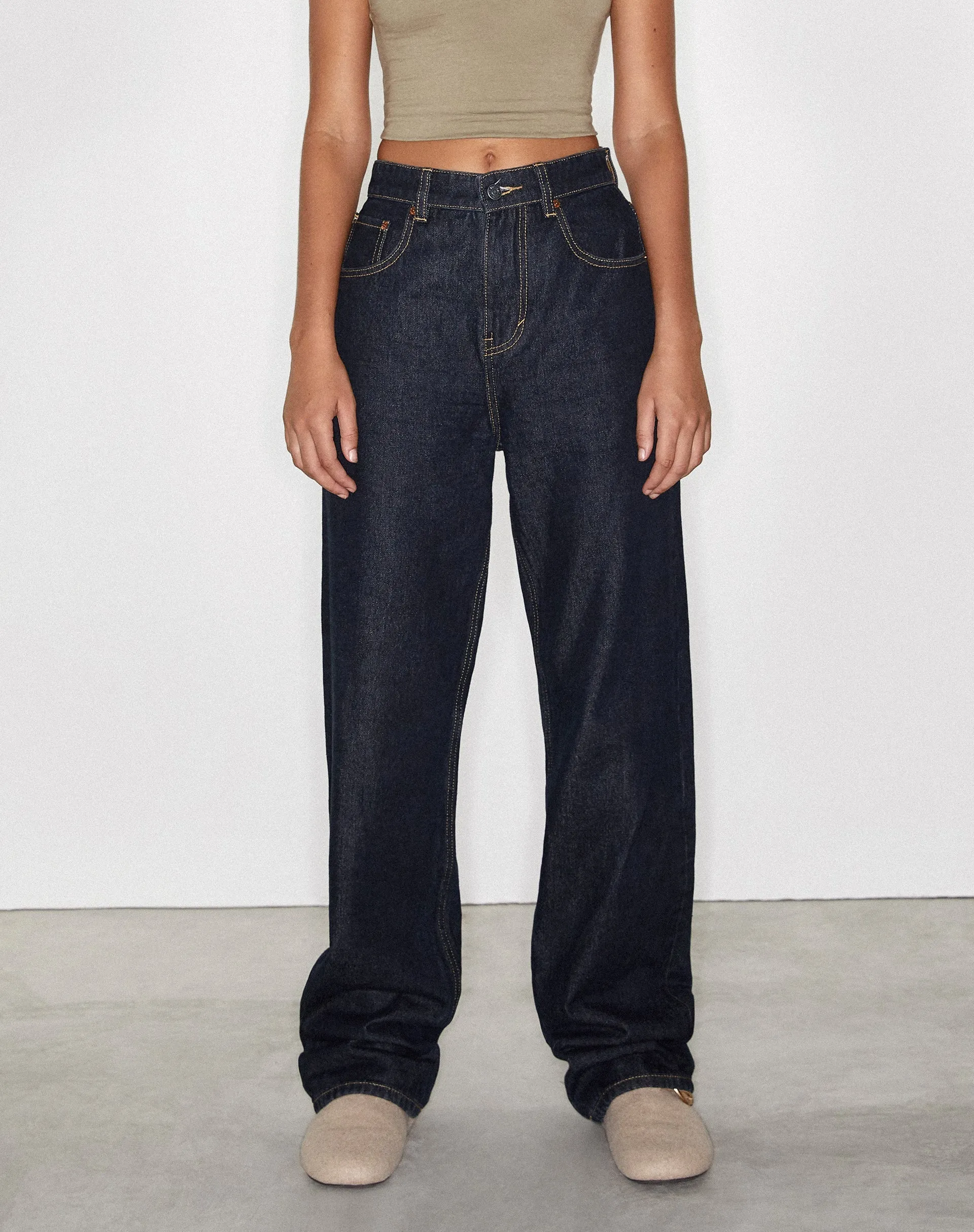 Parallel Jeans in Deep Indigo