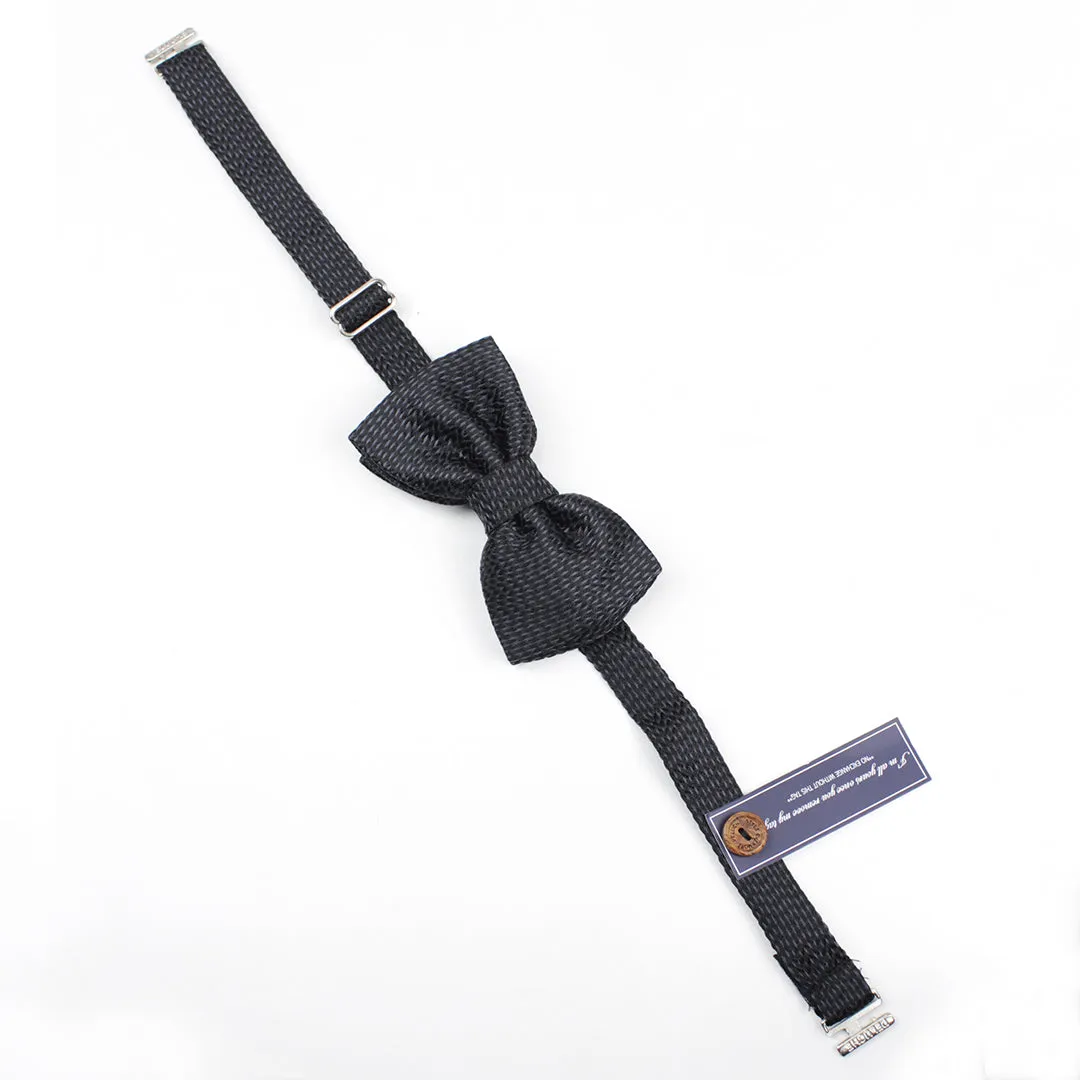 Peluche Regal Attire Black Cummerband & Bowtie Set