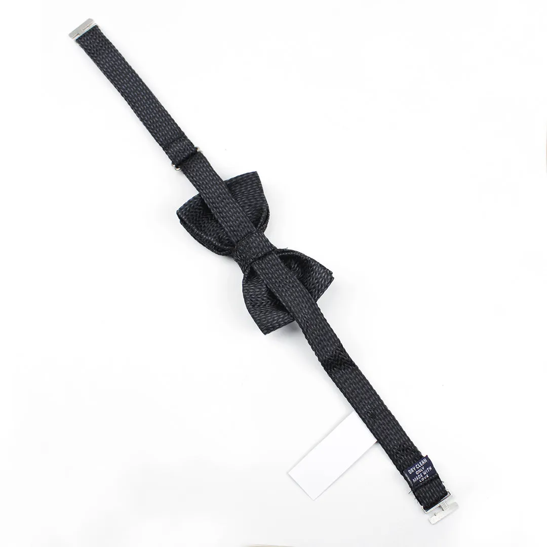 Peluche Regal Attire Black Cummerband & Bowtie Set