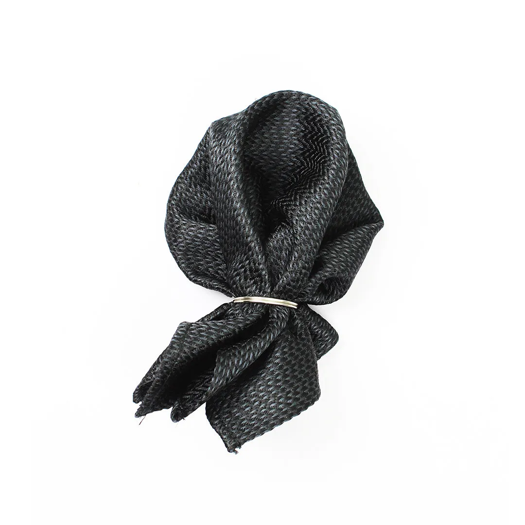 Peluche Regal Attire Black Cummerband & Bowtie Set