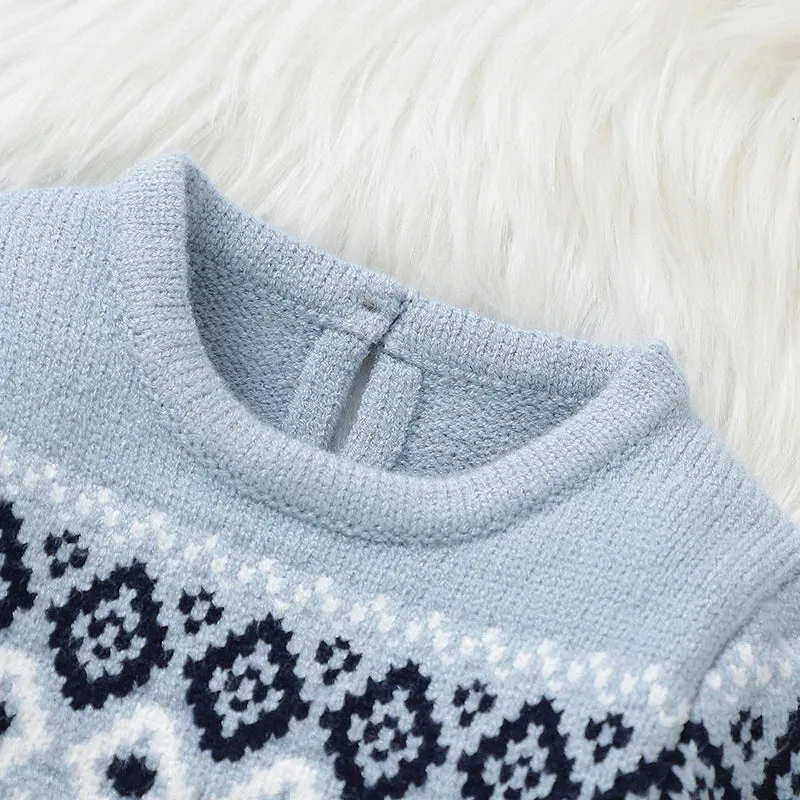 Petite Knit® Fair Isle Sweater & Trousers Set