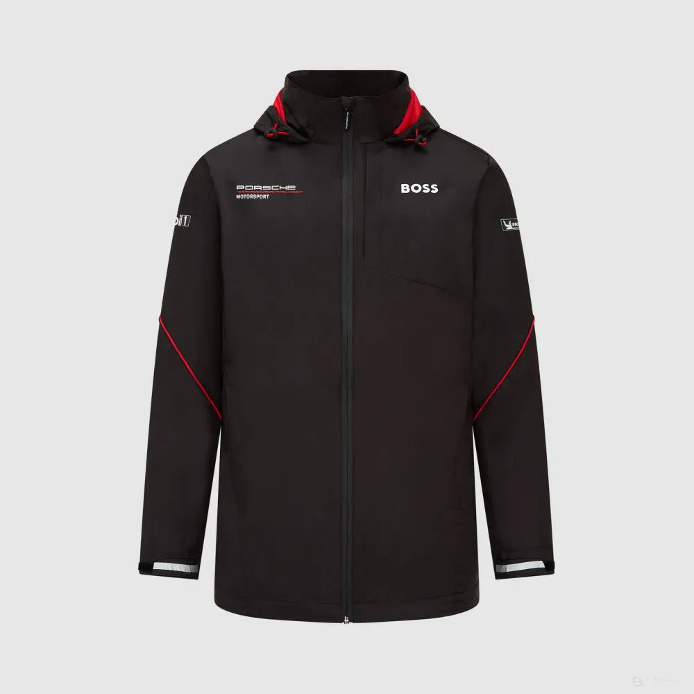 Porsche rain jacket, team, black, 2023