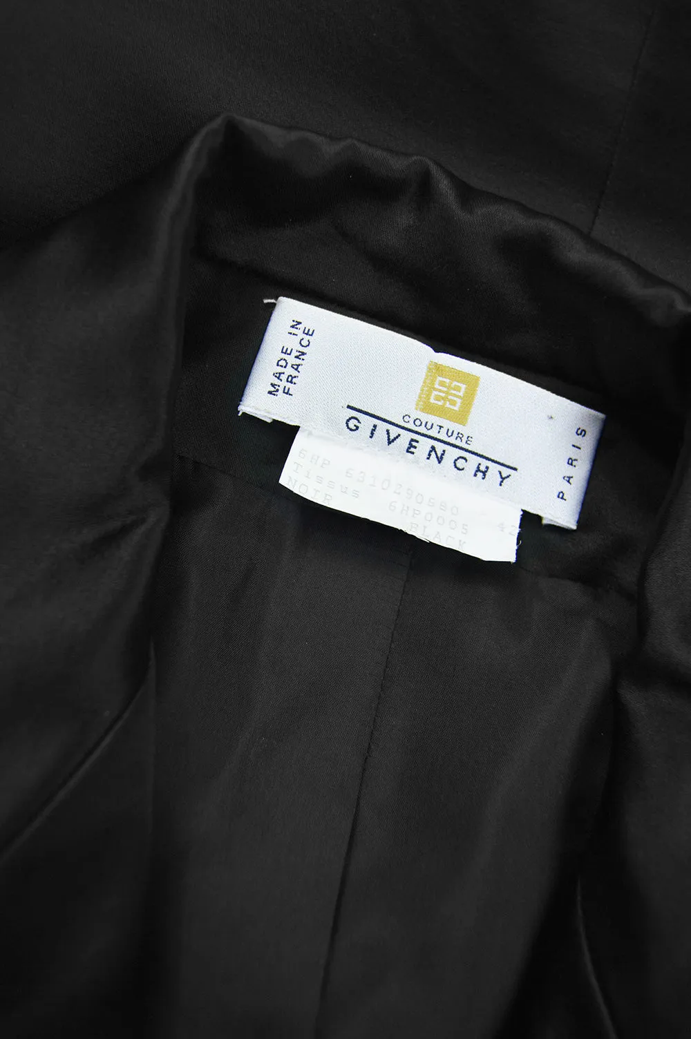 Preowned Black Satin Evening Jacket, 1996