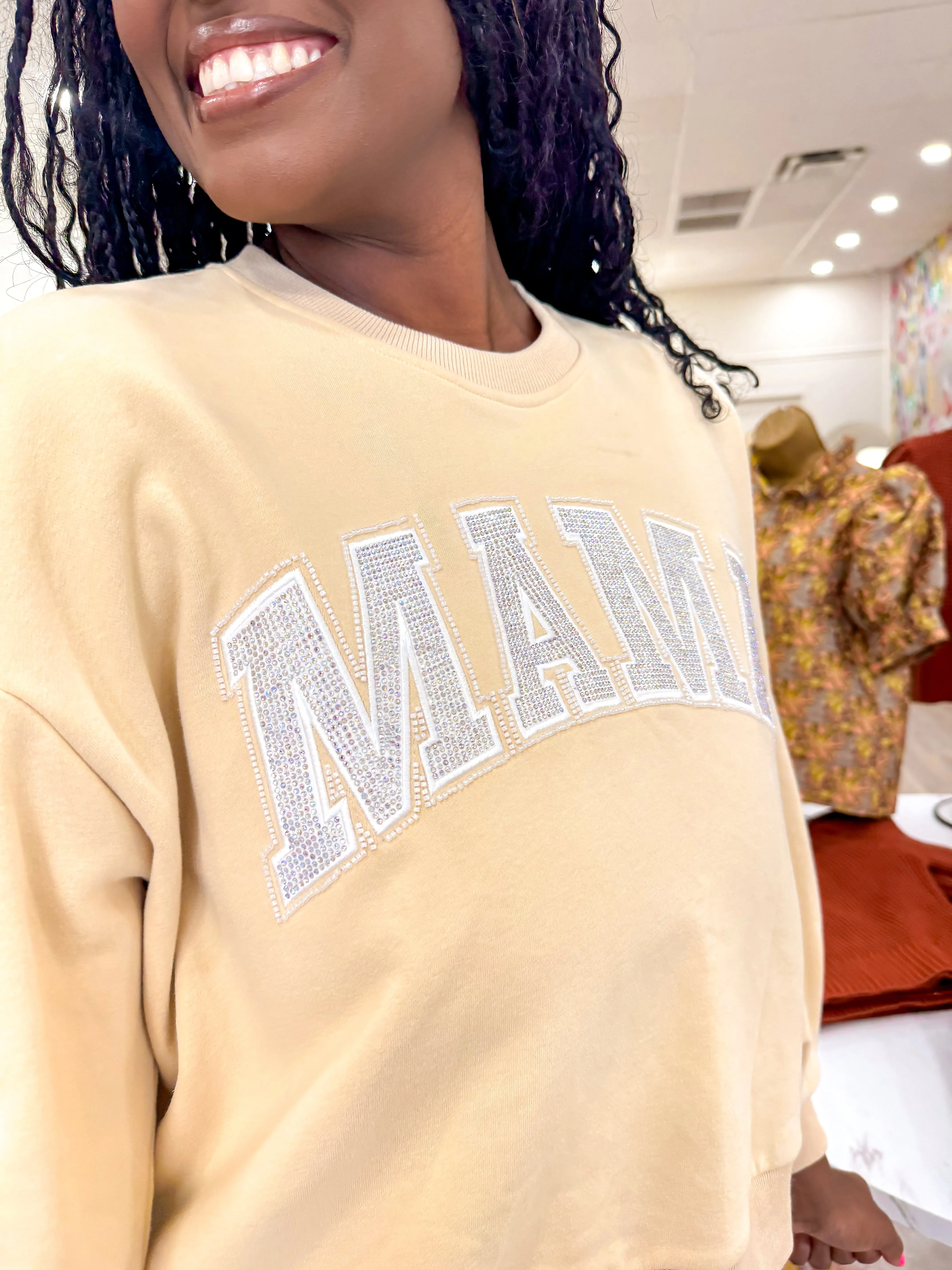Queen Of Sparkles Mama Sweater