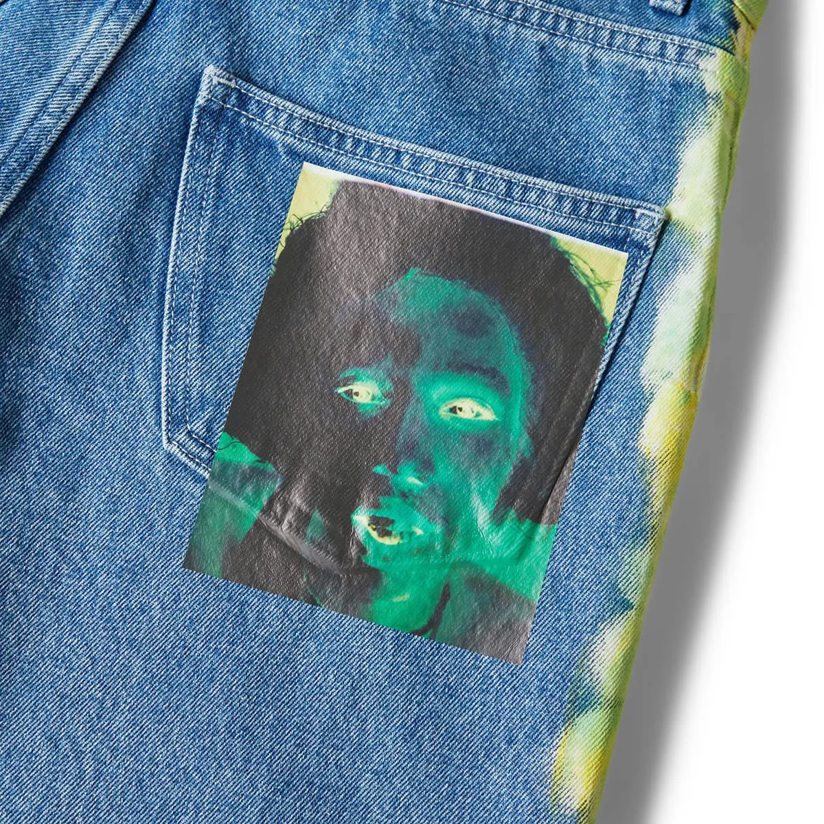 QUIL LEMONS DENIM PANTS