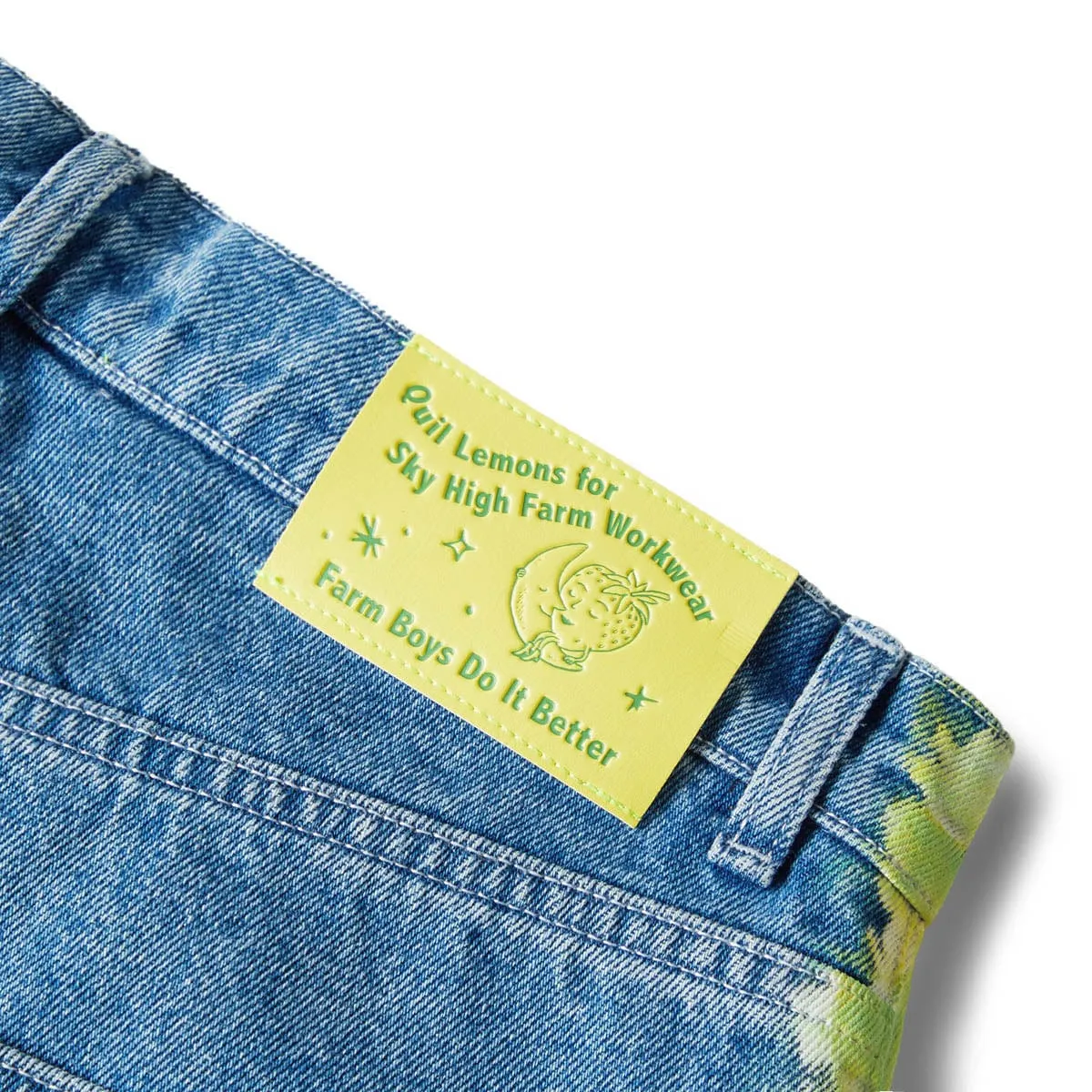 QUIL LEMONS DENIM PANTS