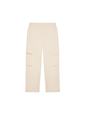 Recycled Cotton Jersey Cargo Pants—sand