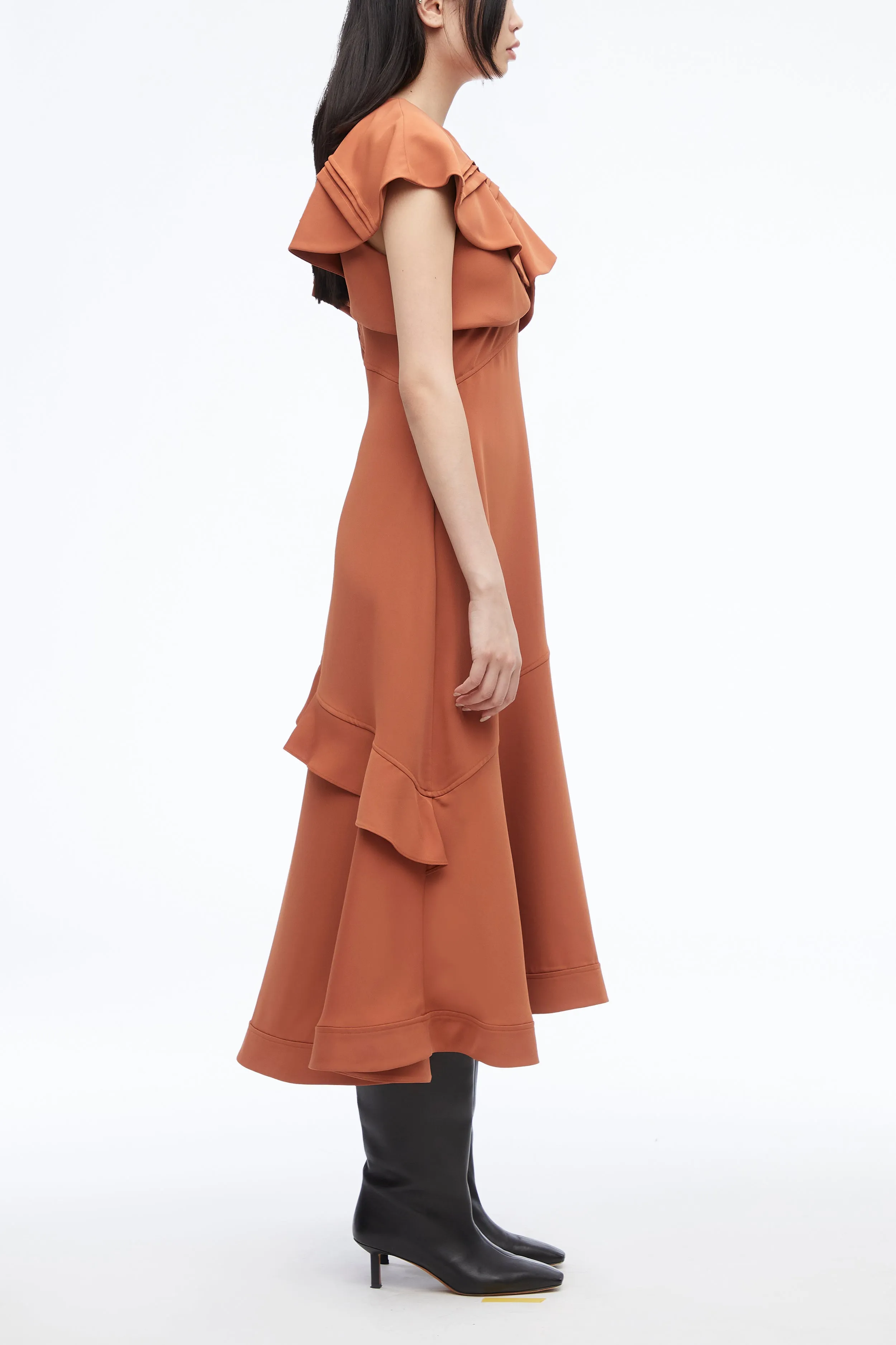 Ruffle Midi Dress