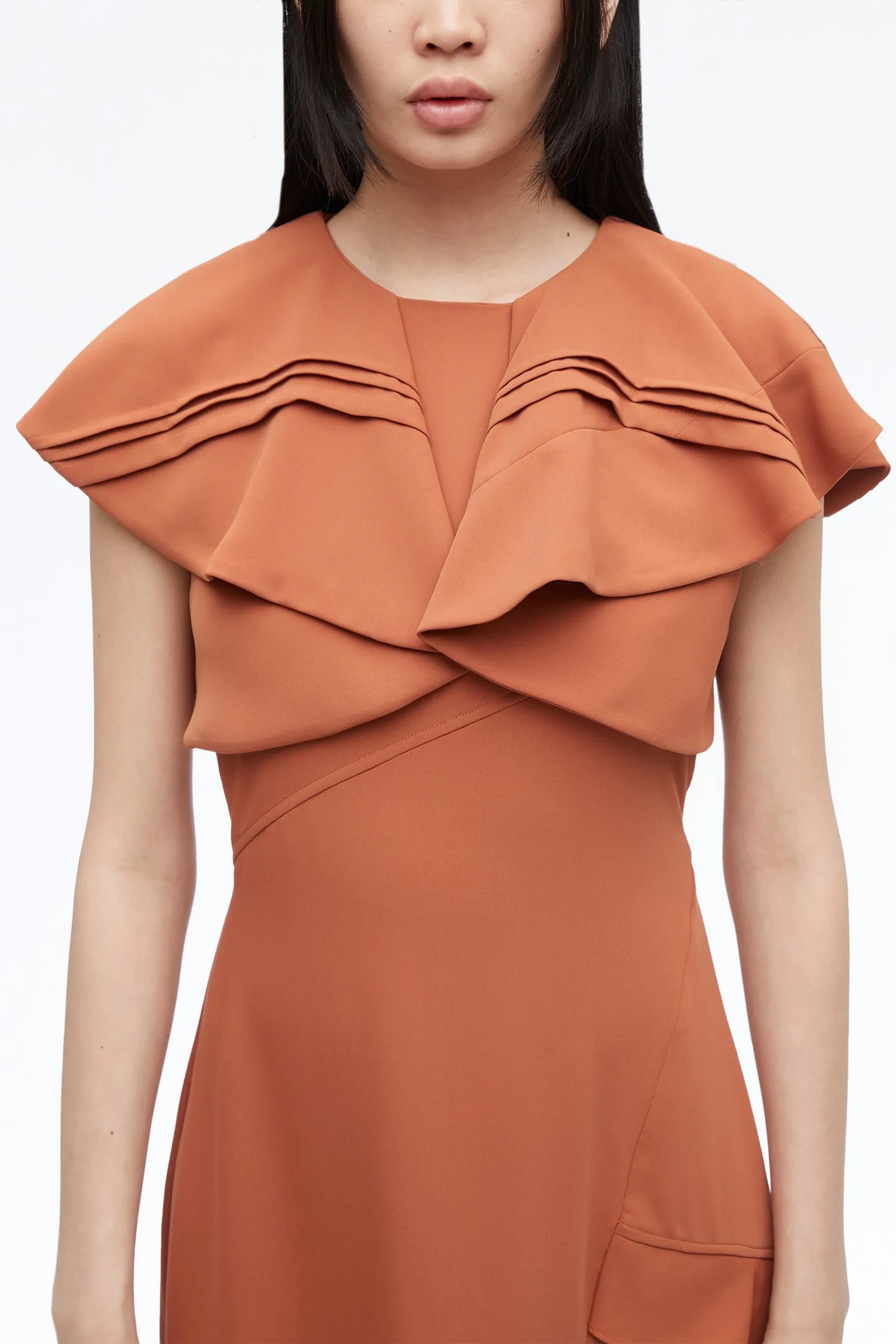 Ruffle Midi Dress