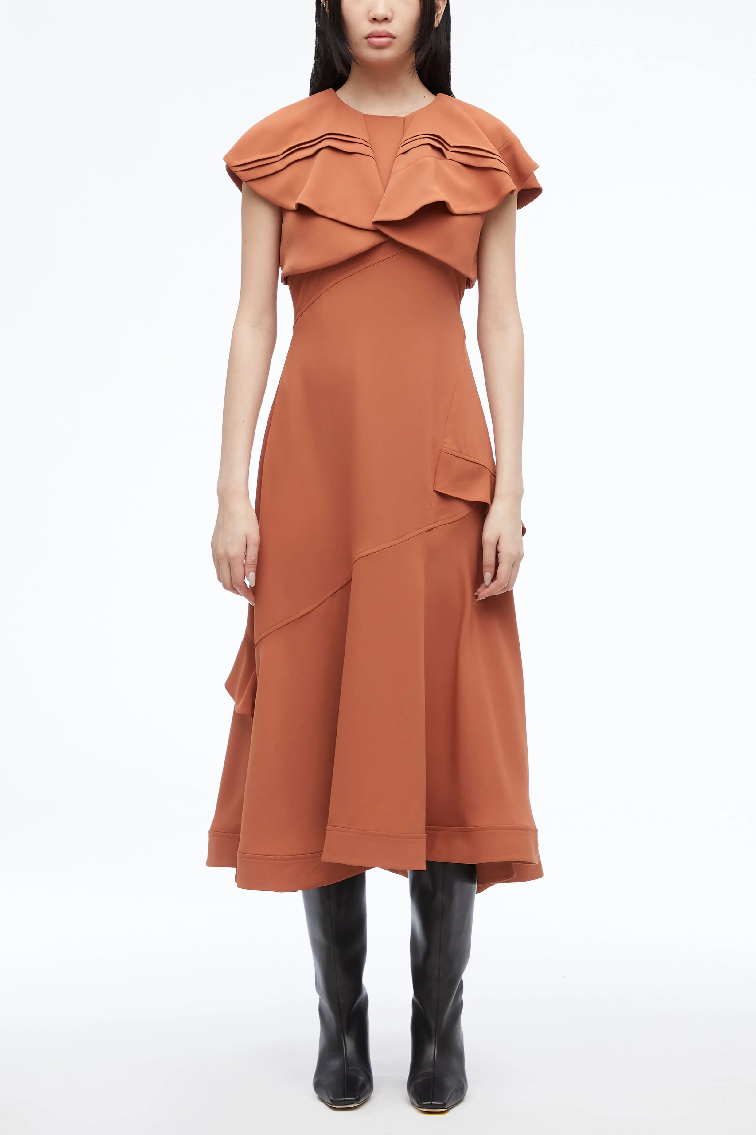 Ruffle Midi Dress