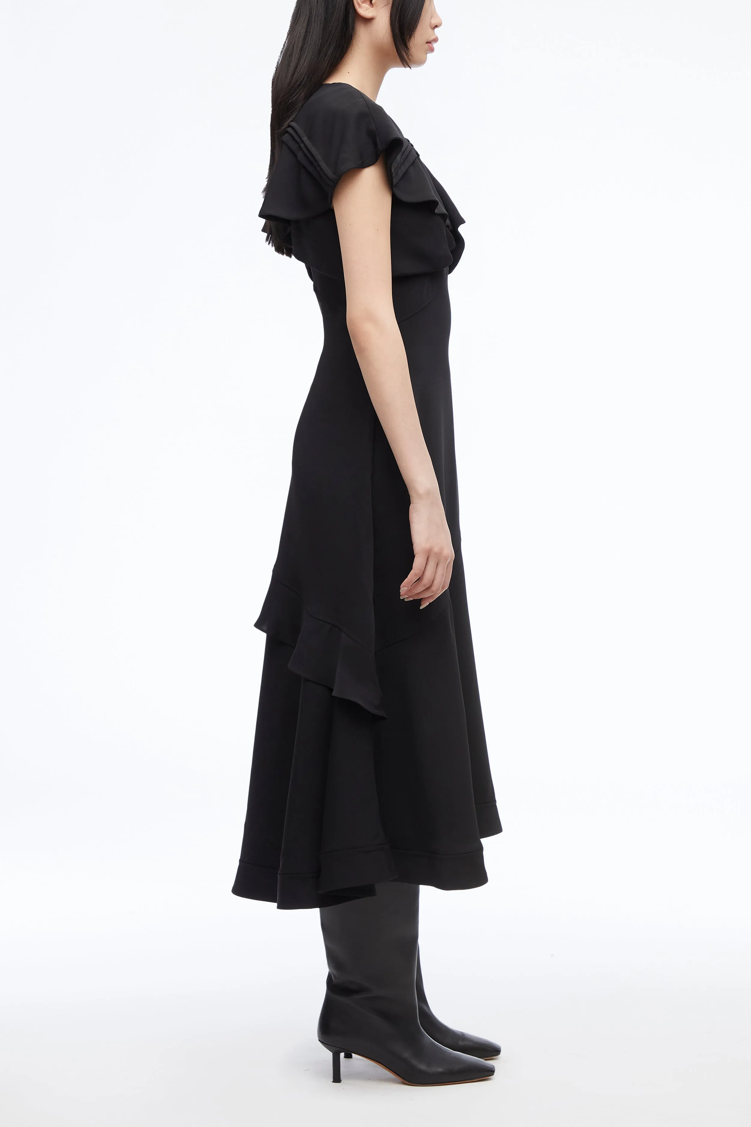 Ruffle Midi Dress