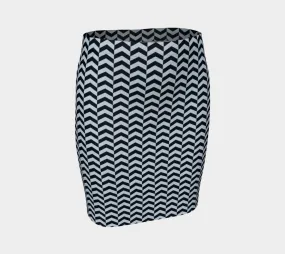 Sawtooth Fitted Skirt