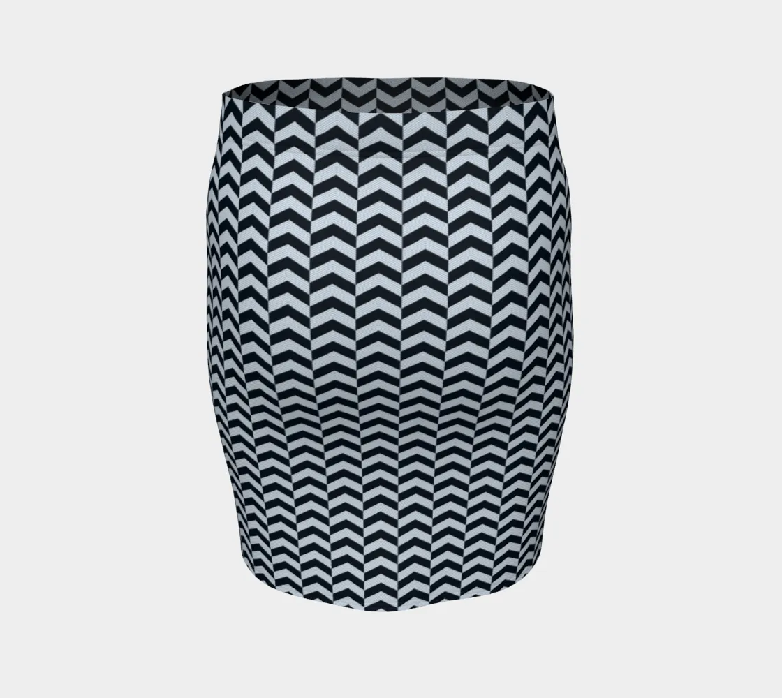 Sawtooth Fitted Skirt