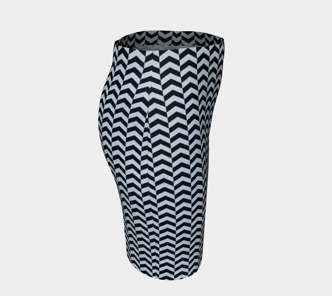 Sawtooth Fitted Skirt
