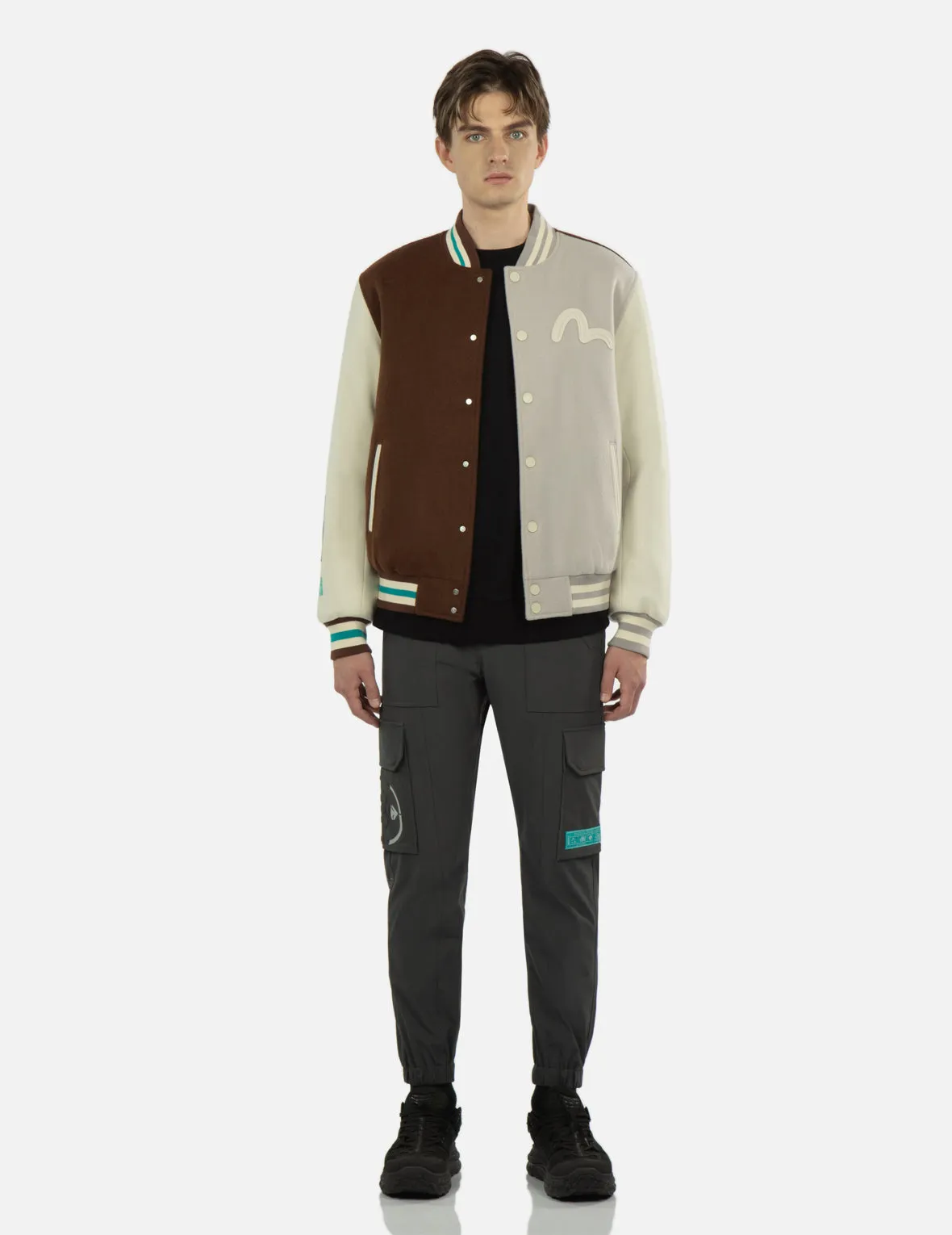 Seagull Print Cargo Pants