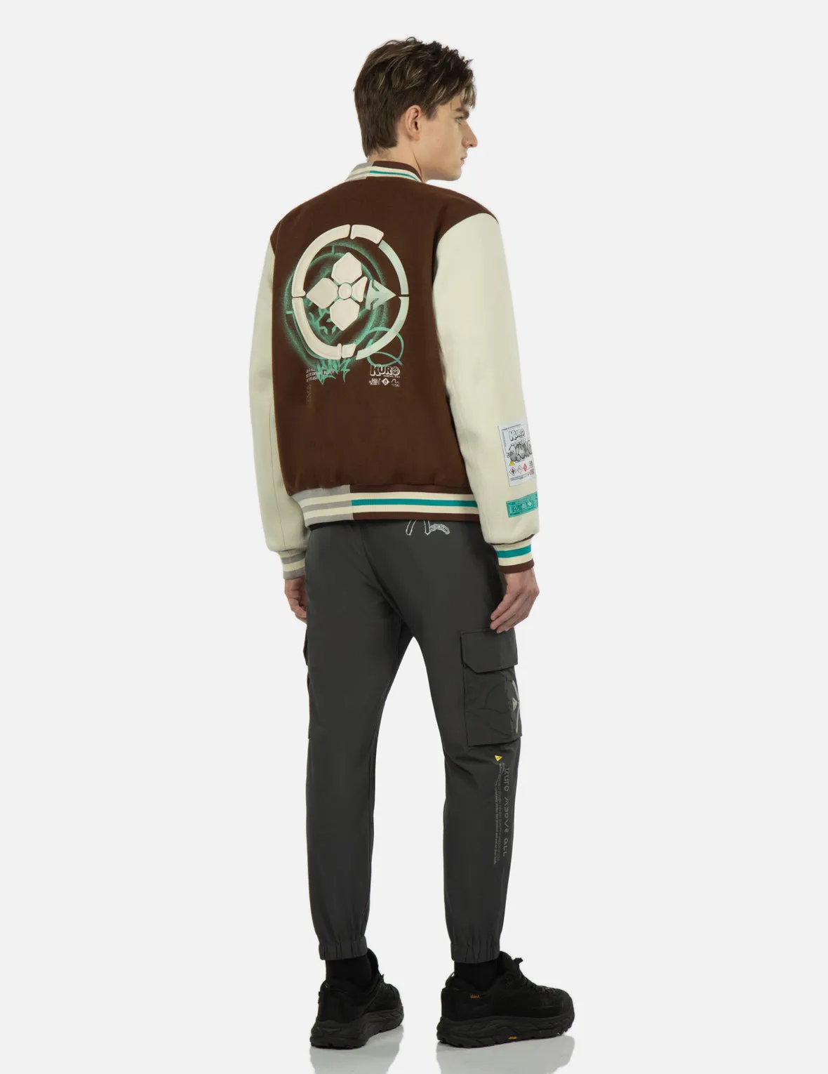 Seagull Print Cargo Pants