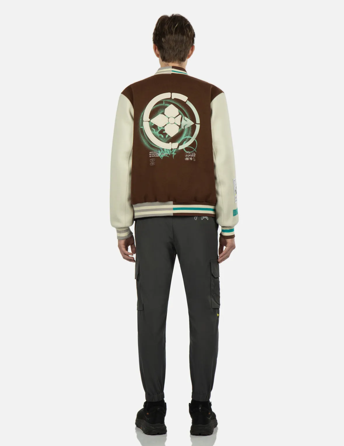 Seagull Print Cargo Pants