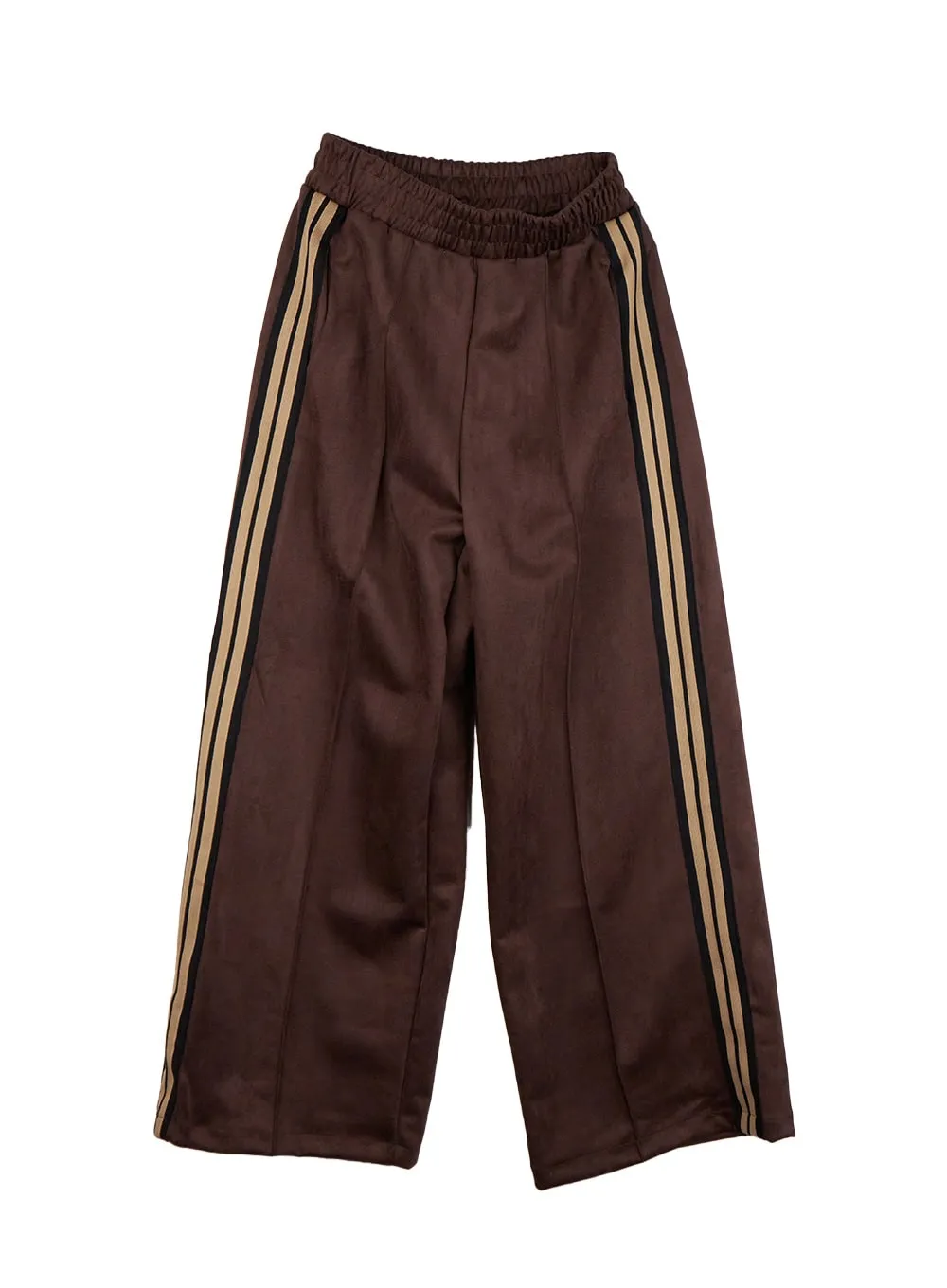 Suede Flared Wide Fit Pants CN428