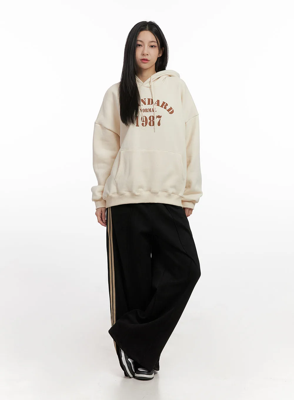 Suede Flared Wide Fit Pants CN428